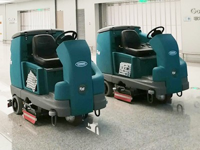 青島膠東國際機(jī)場(chǎng)在捷立機(jī)械采購坦能洗地機(jī)